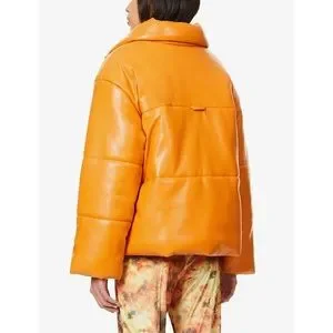 【NANUSHKA】hide quilted padded vegan レザー ジャケット NANUSHKA Hide Quilted Padded Vegan Leather Jacket | endource